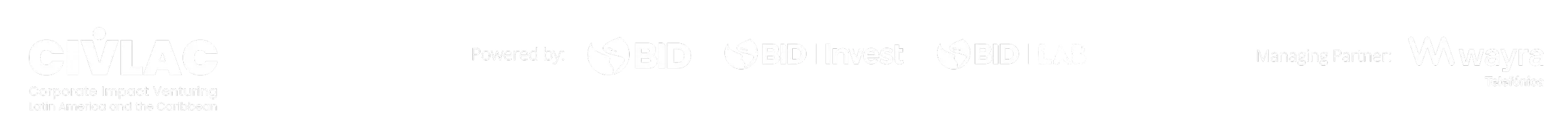 logos de civlac, bid y wayra